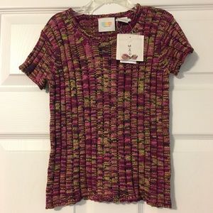 NWT Vintage MAG Cashmere Baby Silk Knit Top S 6-8